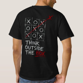 Think Outside The Box Tic Tac Toe Motivational T-S T-Shirt