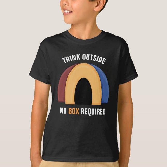 Think OutsideKids' Hanes TAGLESS® T-Shirt (Front)