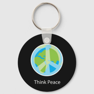 Think Peace Key Chain