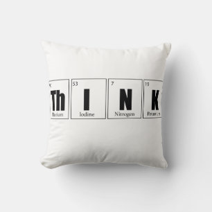 Think Periodic table Cushion