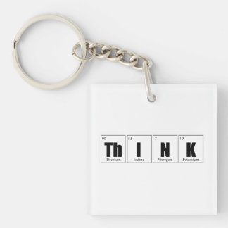 Think Periodic table Key Ring
