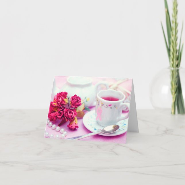 Think Pink Tea Card (Front)