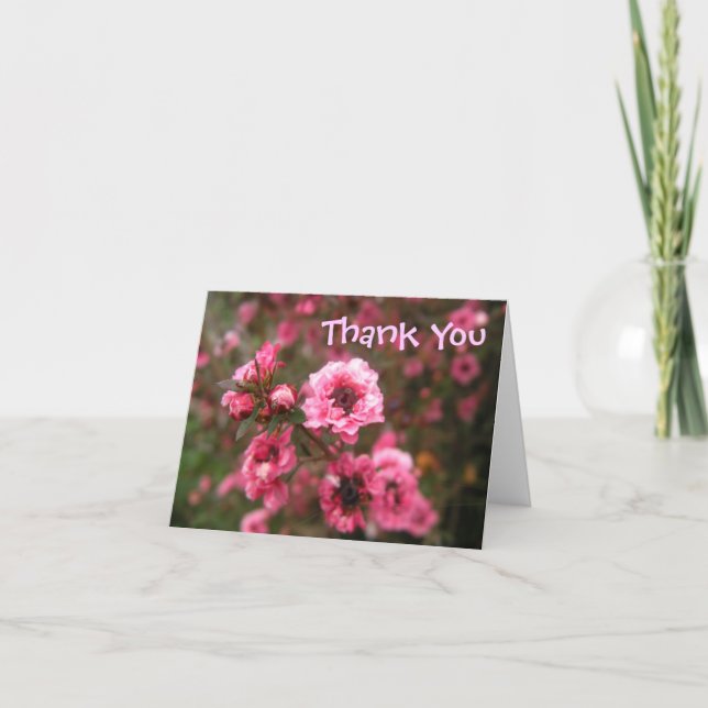 Think Pink Thank You Card (Front)