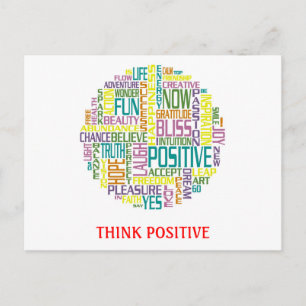 Think Positive Postcard