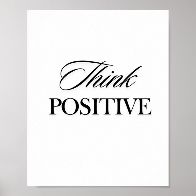 Think positive poster (Front)