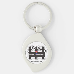 Think+Pray+Act Keychain