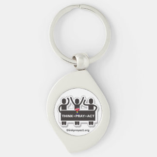 Think+Pray+Act Keychain