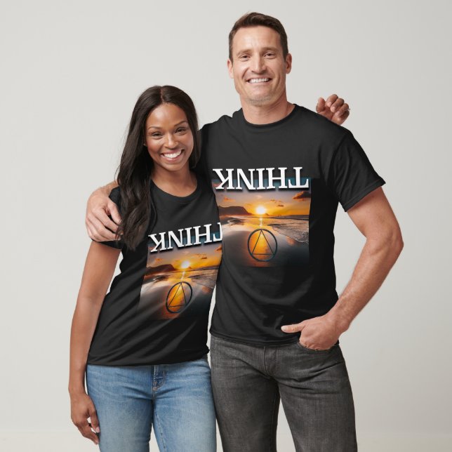 Think Recovery Slogan Sunrise T-Shirt (Unisex)