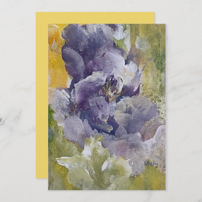 Think Spring Flat Note Card (Front/Back)