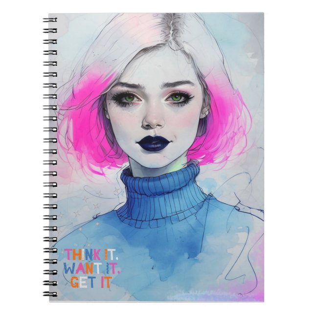 Think - Want - Get | Notebook Journal (Front)