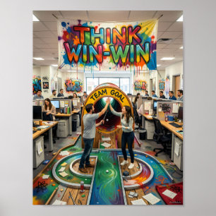 Think Win-Win Creative Team Goal Poster