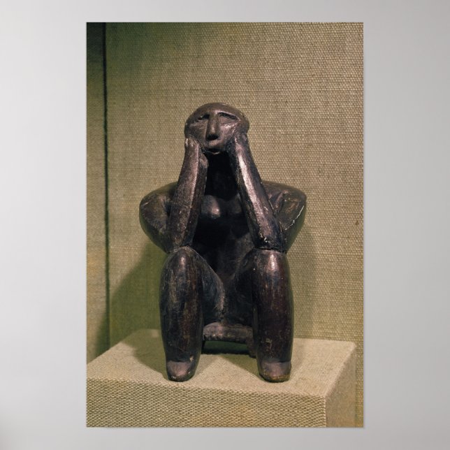 Thinker of Cernovoda, Hamangia Culture Poster (Front)