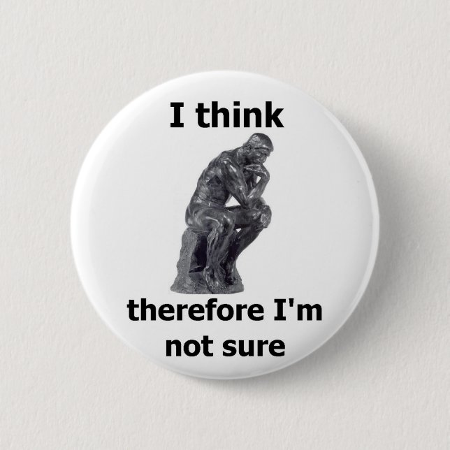 ThinkerWare 6 Cm Round Badge (Front)