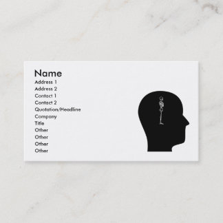 Thinking About Chiropractic Business Card