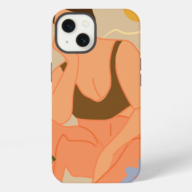 Thinking About Life iPhone Case (Back)