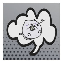 Thinking About My Kitty Kitten Cat |Speech Bubbles