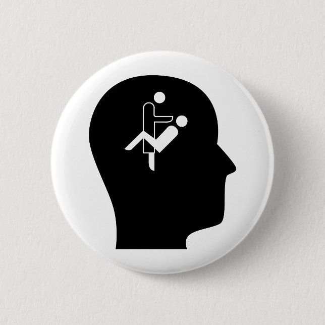 Thinking About Orthodontics 6 Cm Round Badge (Front)