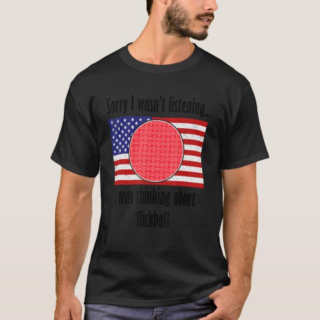 Thinking About Playing Kickball  Kickball Player T-Shirt (Front)