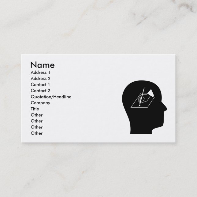 Thinking About Poetry Business Card (Front)