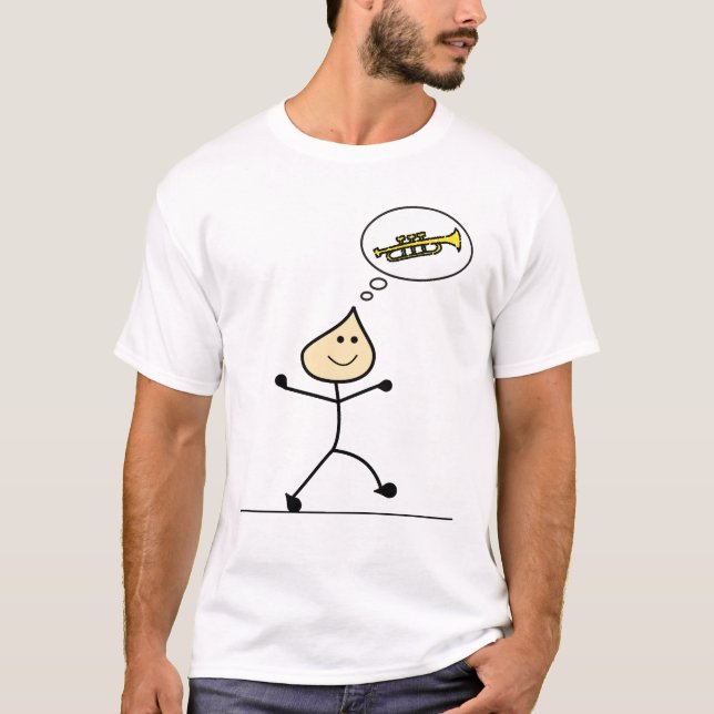 Thinking about the trumpet T-Shirt (Front)
