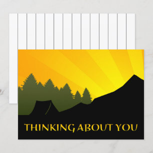 Thinking About You From Camp Invitation