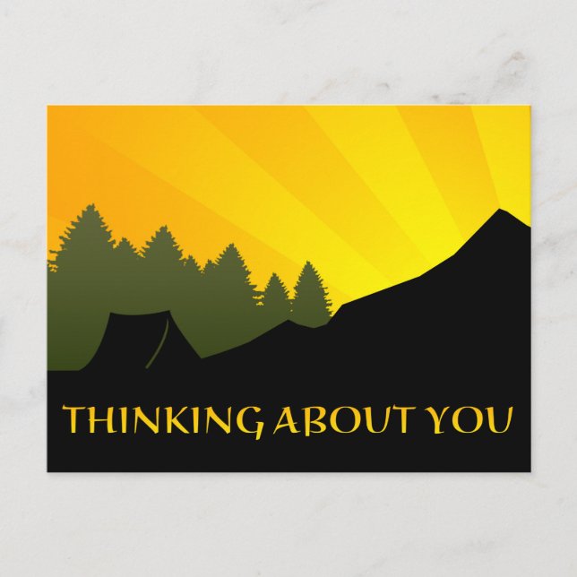 Thinking About You From Camp Postcard (Front)