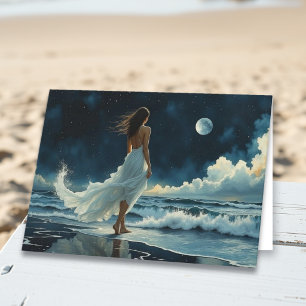 Thinking About You Moonlit Ocean Thoughts Card