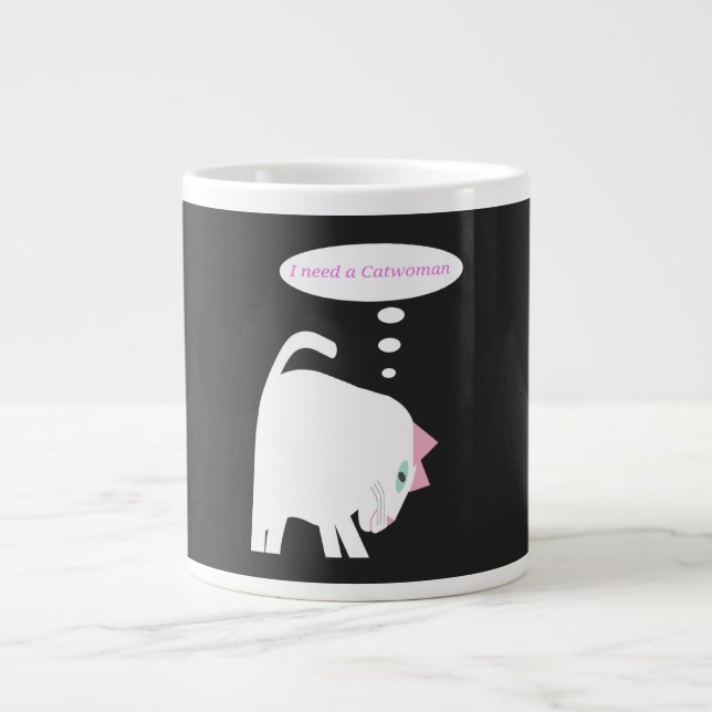 Thinking Cat Speciality Mug (Front)