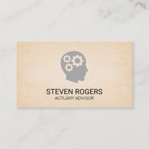 Thinking Gears   Actuary Risk Management Business Card