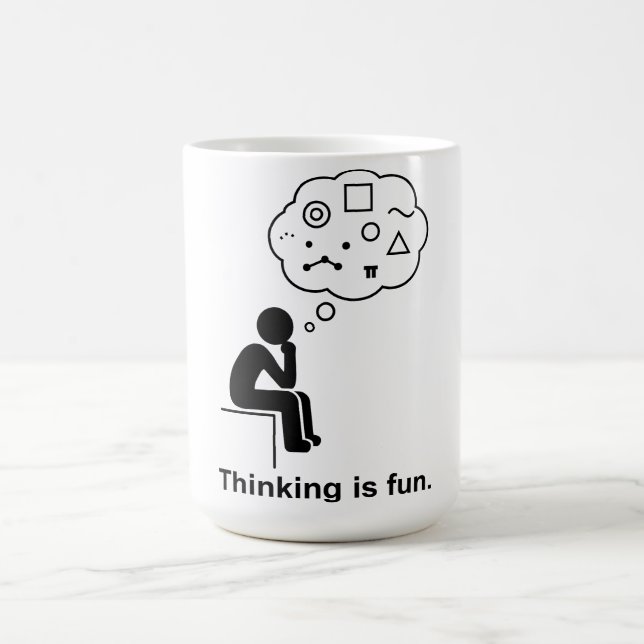 Thinking_is_fun Coffee Mug (Center)