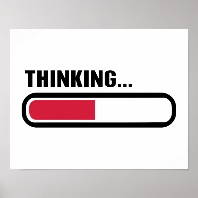 Thinking loading poster (Front)