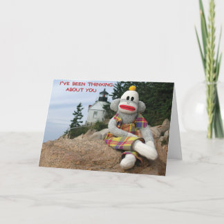 Thinking Monkey Friendship Card