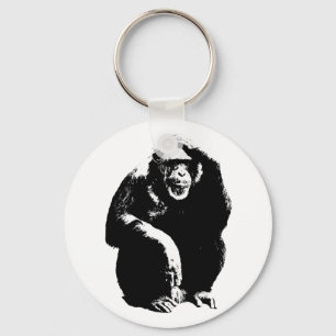 Thinking Monkey Key Ring