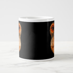 Thinking Monkey Meme Large Coffee Mug