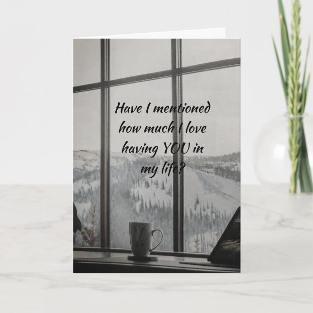 THINKING OF AND MISSING "YOU" CARD (Front)