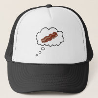 Thinking of Bacon Funny Trucker Hat