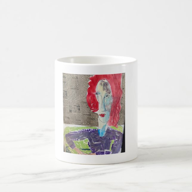 Thinking of Modigliani Coffee Mug (Center)