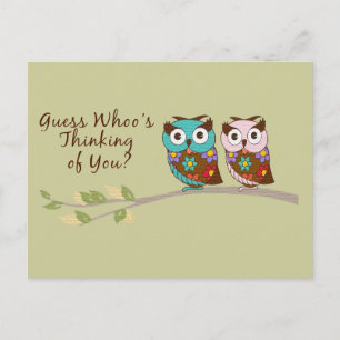 Thinking of Whoo Owl Card