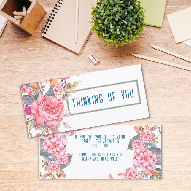 Thinking of You 4" x 9" Greeting Card (Creator Uploaded)