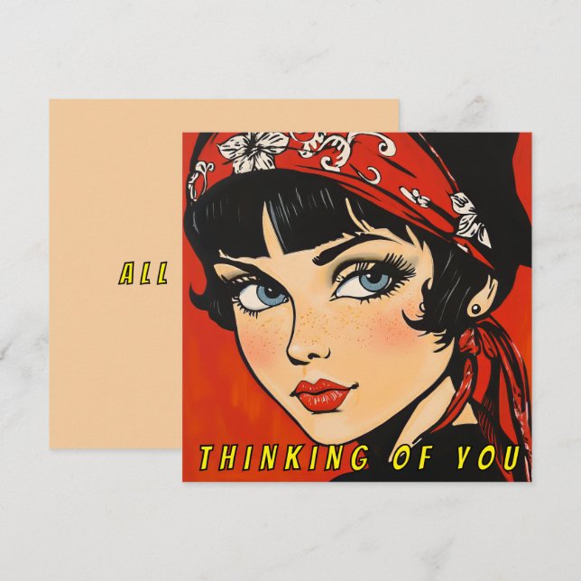 Thinking of You All the Time  Holiday Card (Front/Back)