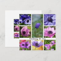 Thinking of You Anemone Photo Collage