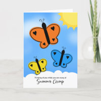 Thinking of You at Summer Camp Butterflies