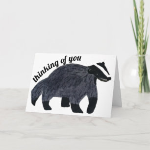 Thinking of You Badger Card