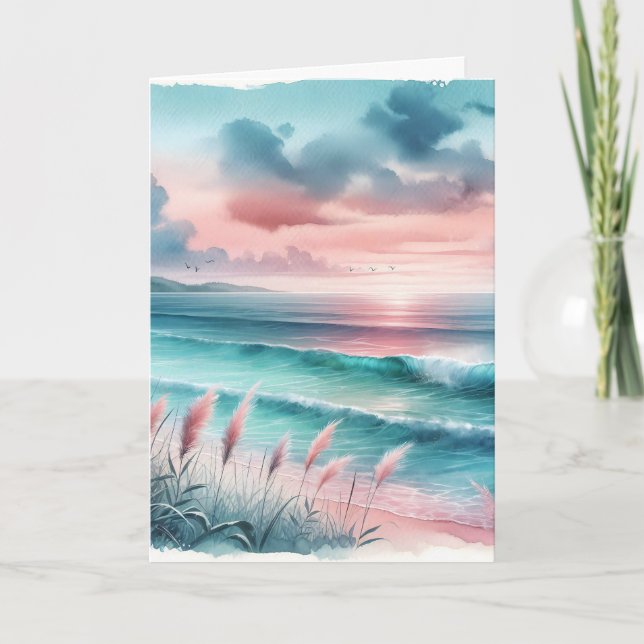 Thinking of You | Beautiful Ocean Scene Card (Front)