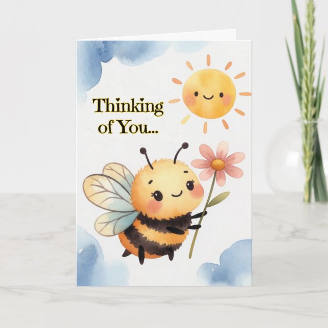 Thinking of You Bee Card (Front)