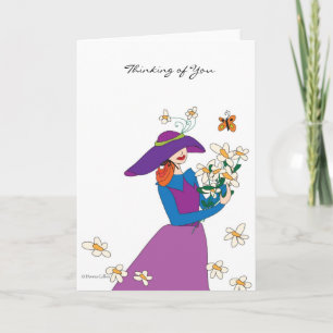 Thinking of you blank note card