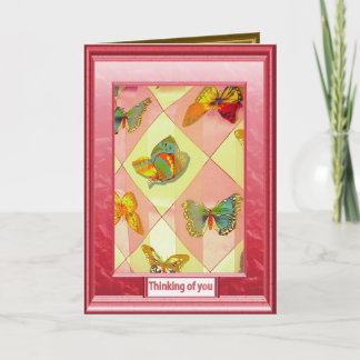 Thinking of you, Butterfly pageant Card