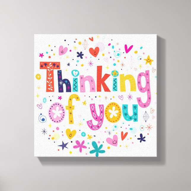 Thinking Of You Canvas Print (Front)