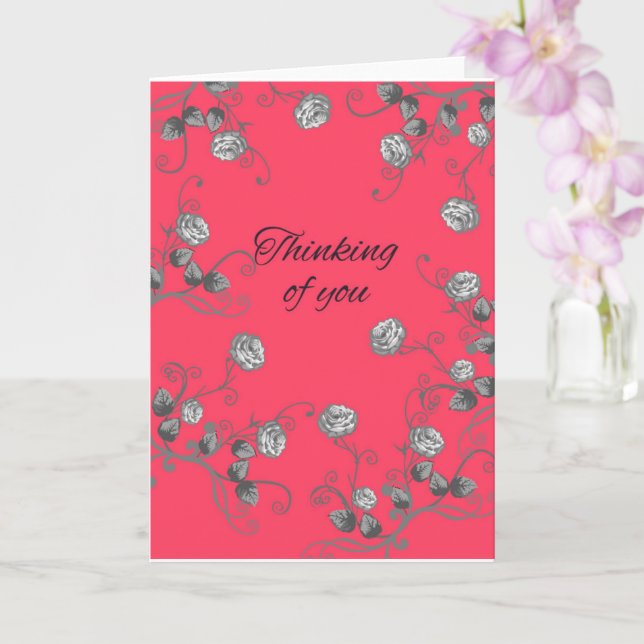 Thinking of you card (Orchid)