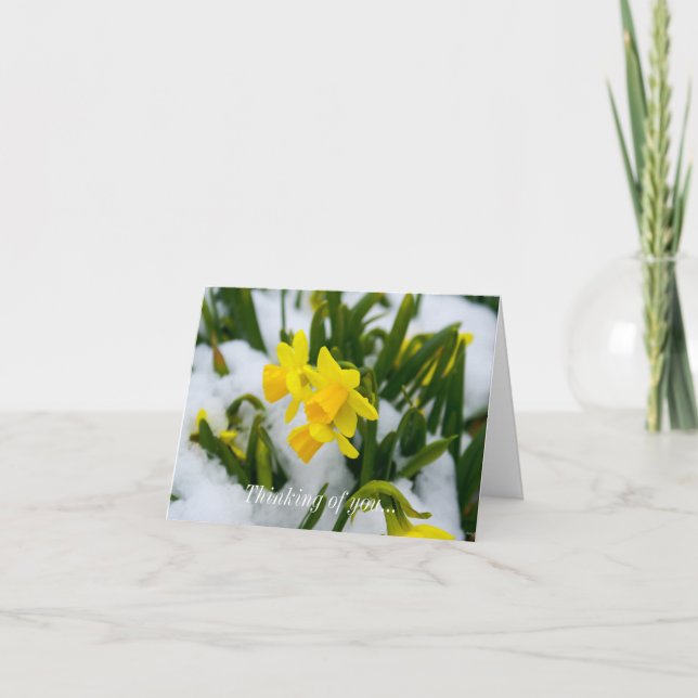 Thinking Of You Card - Come On Spring Time (Front)